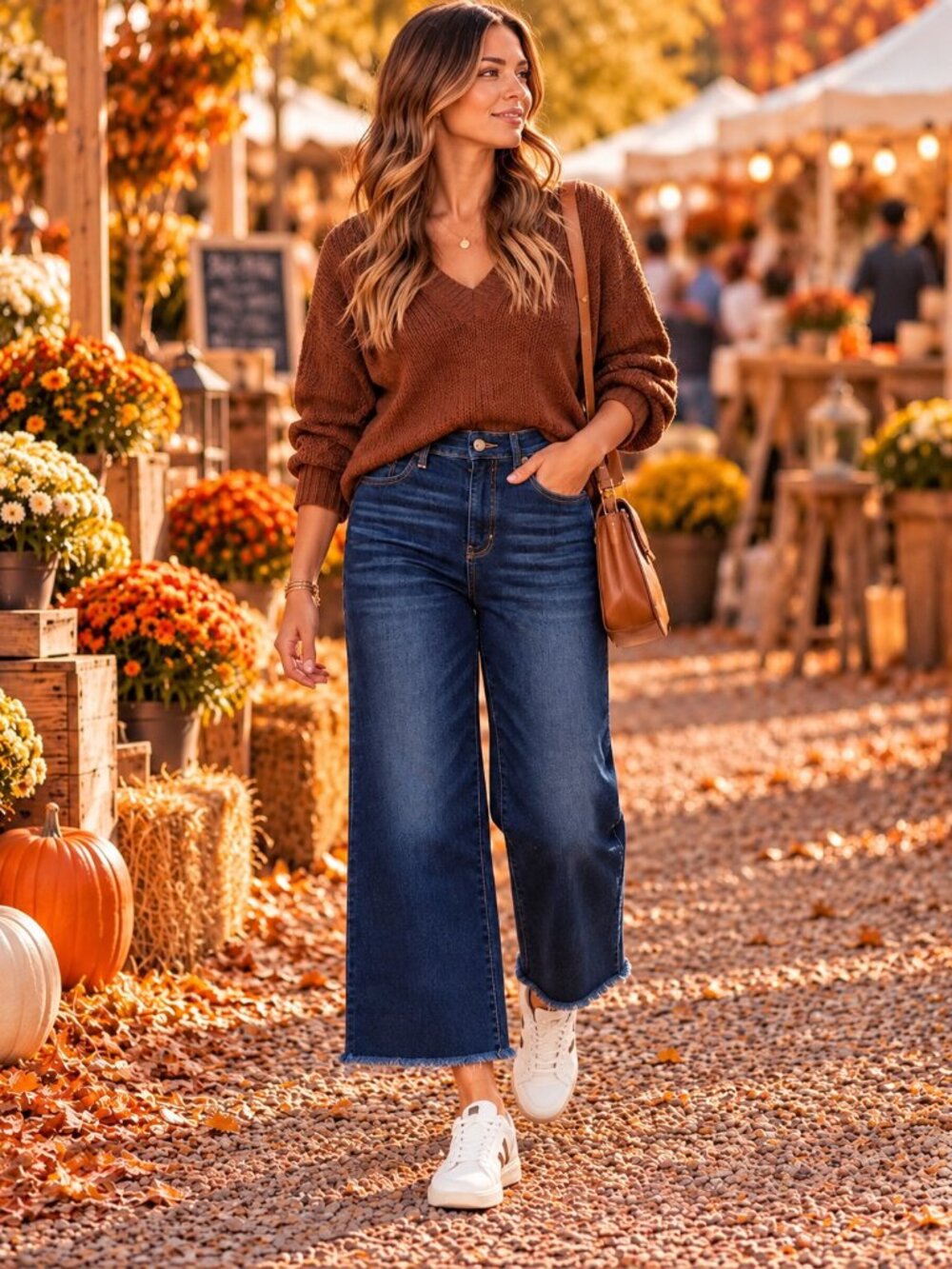 Judy Blue High Waist Wide Leg Crop Denim Jeans 82517